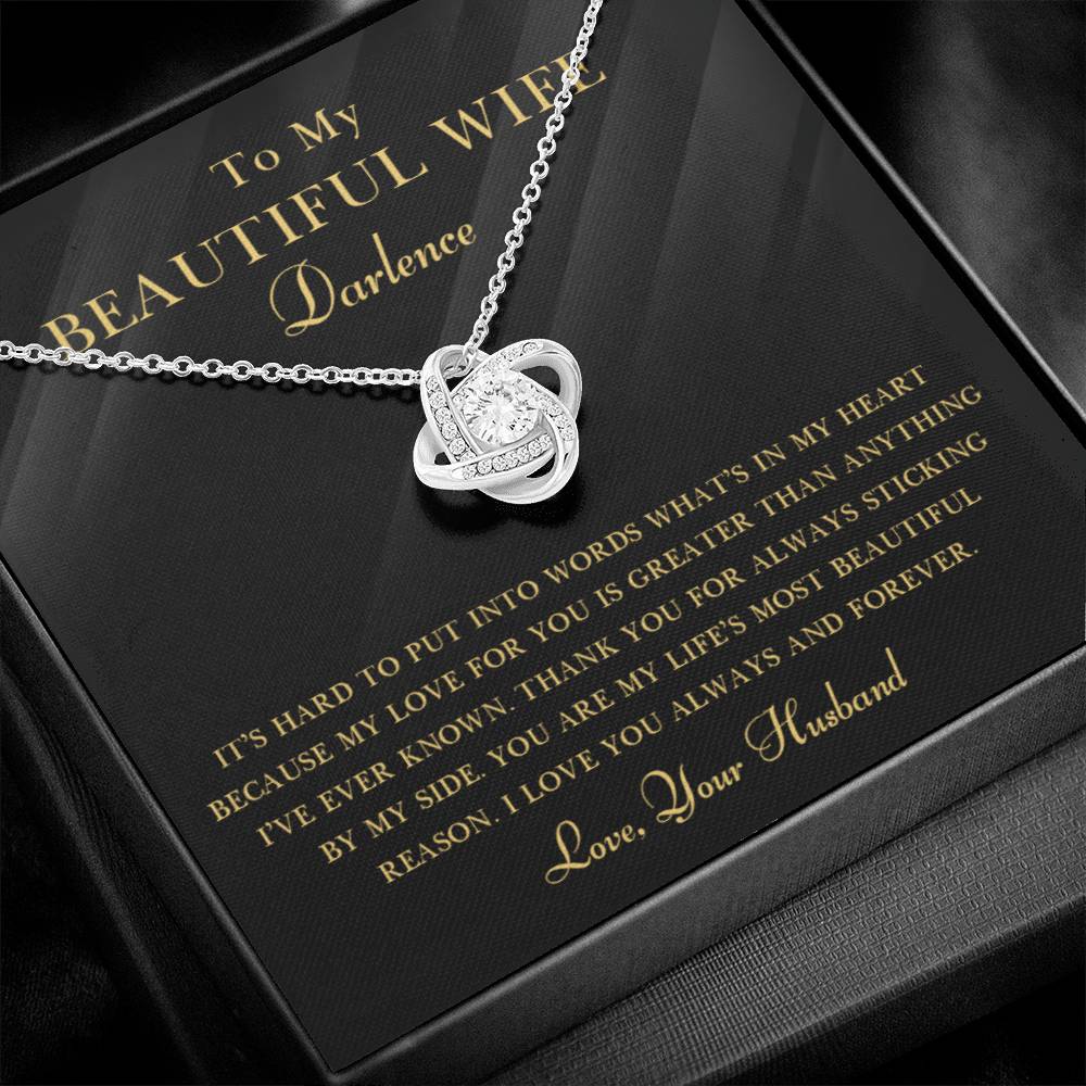 Message Card Template (4 Love Knot Main