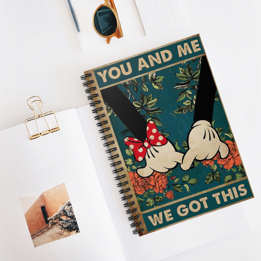 Spiral Notebook - Ruled Line ToMy Husband You and Me We Got This Couple Mickey Gifts for Man Stationery Gift Personalized Notebook