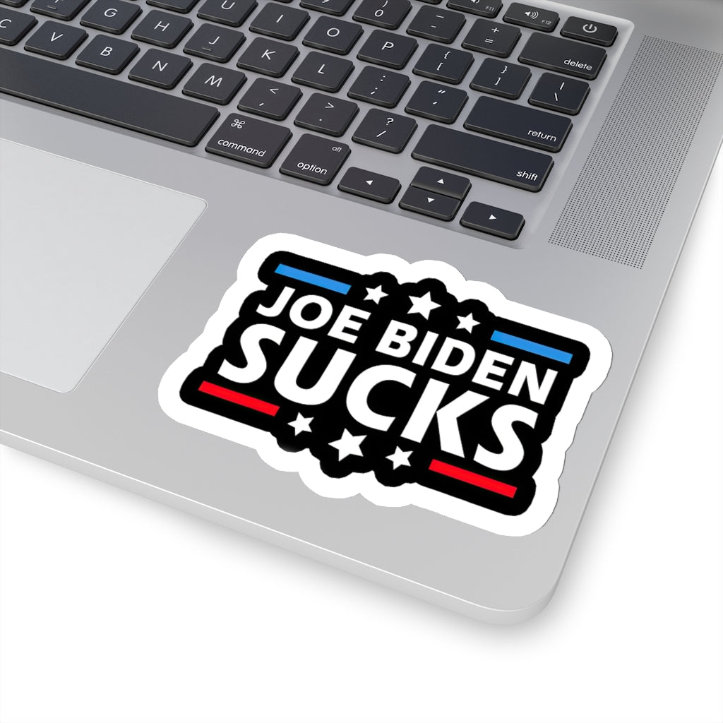 Joe Biden Sucks Funny Anti-Biden Gift Decorations - 4x3 Vinyl Stickers, Laptop Decal, Water Bottle Sticker (Set of 3)