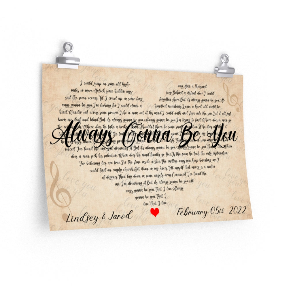 Scott I. Murphy Sr poster 12x18 Always Gonna Be You