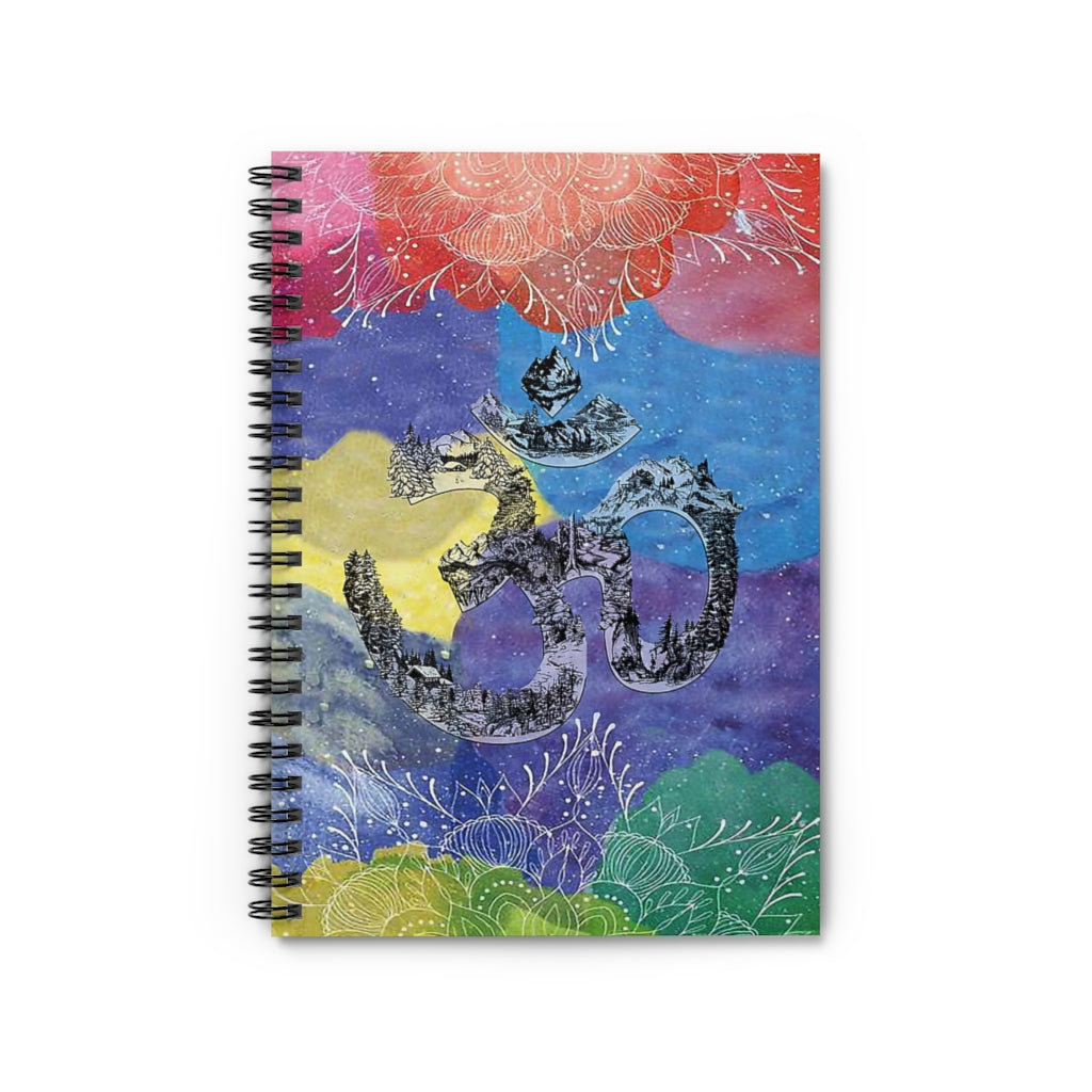 Spiral Notebook Om Yoga Watercolor Mum Gift Perfect for Office Home School Business Writing & Note Taking