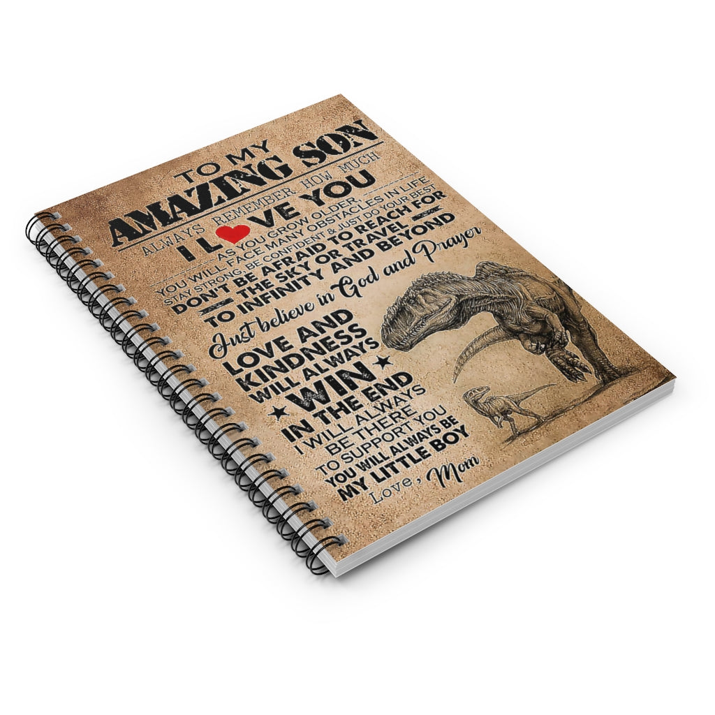 Spiral Notebook - Ruled Line Positive Notebook Family Friend Gift Unisex School Smart Spiral Subject College Ruled Notebook