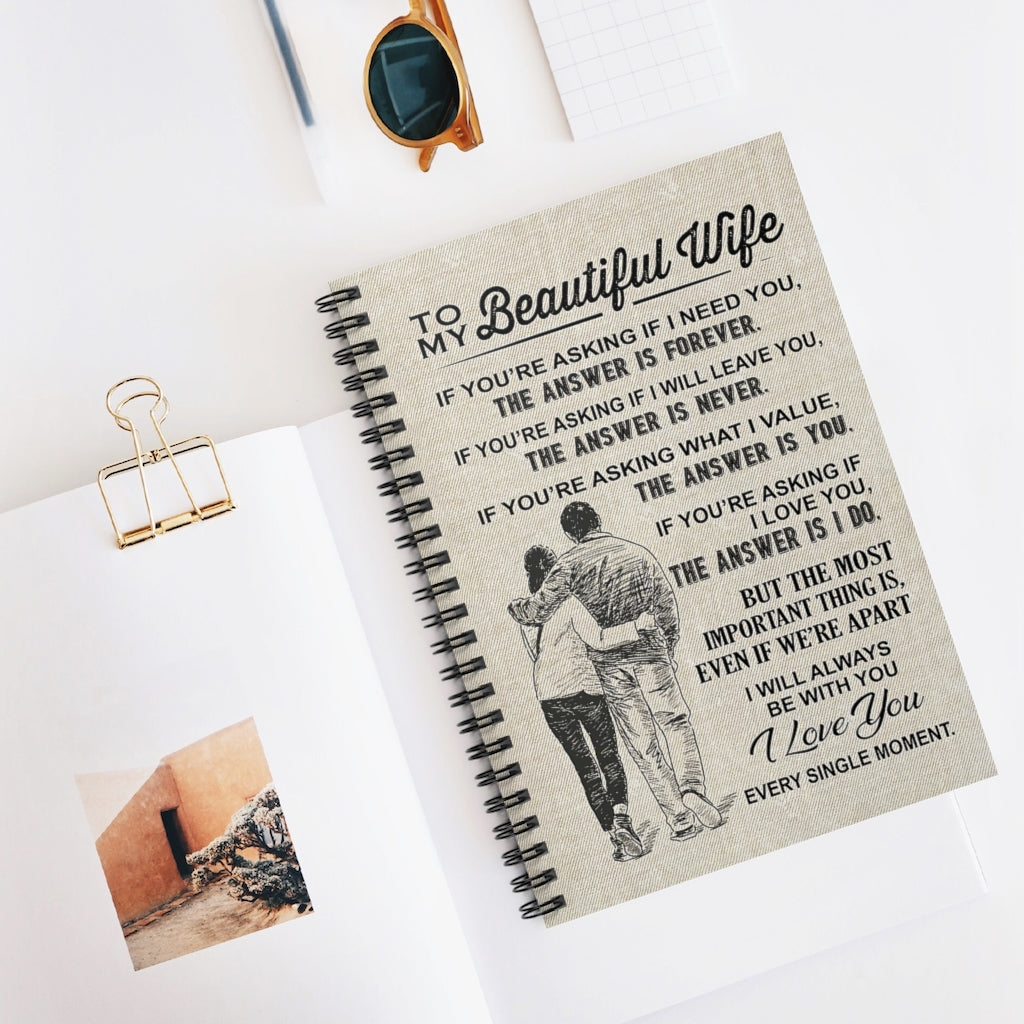Spiral Notebook TO MY WIFE I WILL ALWAYS BE WITH YOU - PRINT POSTER WALL ART HOME DECOR-gigapixel