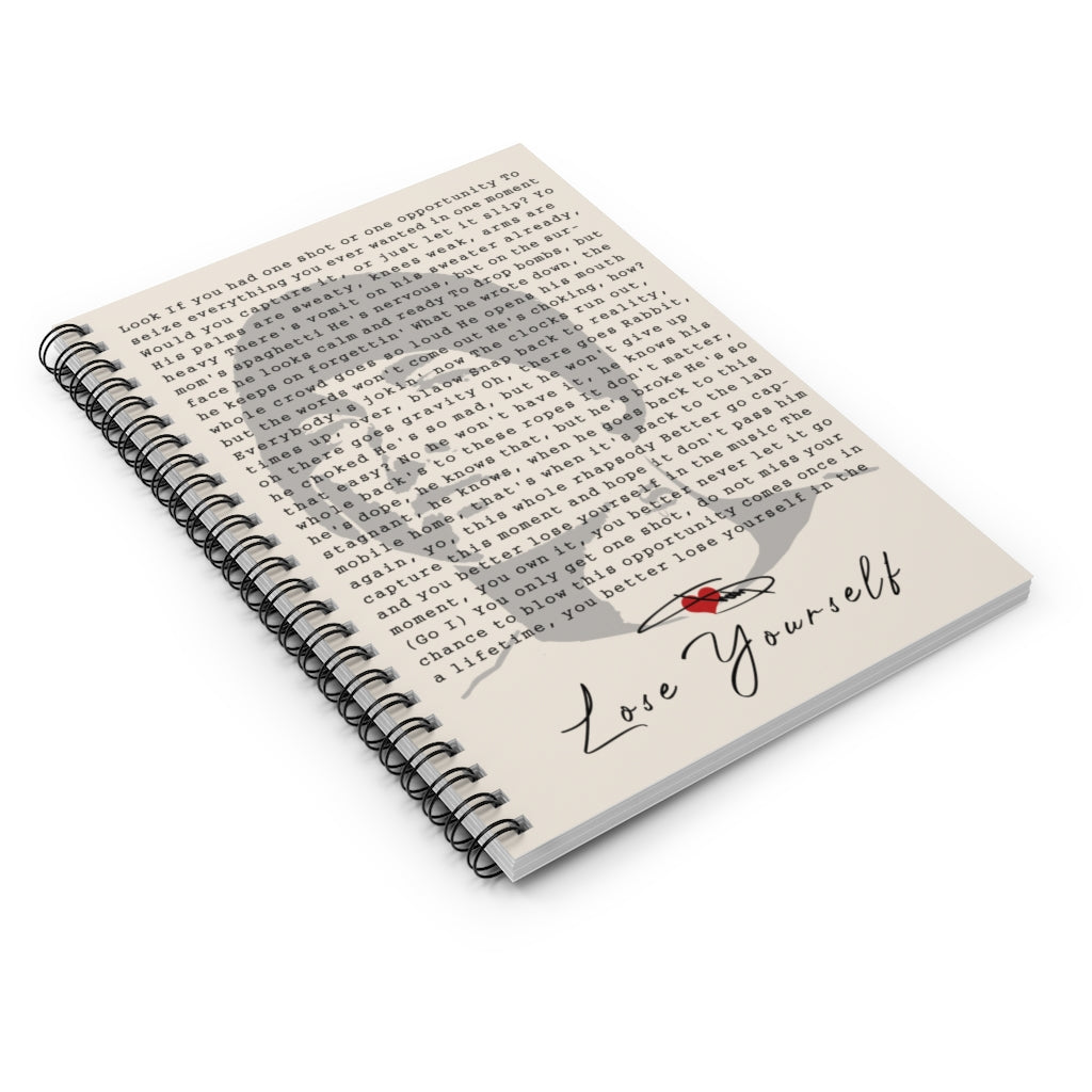 Spiral Notebook To My Mom Mini Eminem Lose Yourself Framed Man's Bedroom, Kitchen and Dining Room, Living Room Decor, Gift for Woman Ruled Line