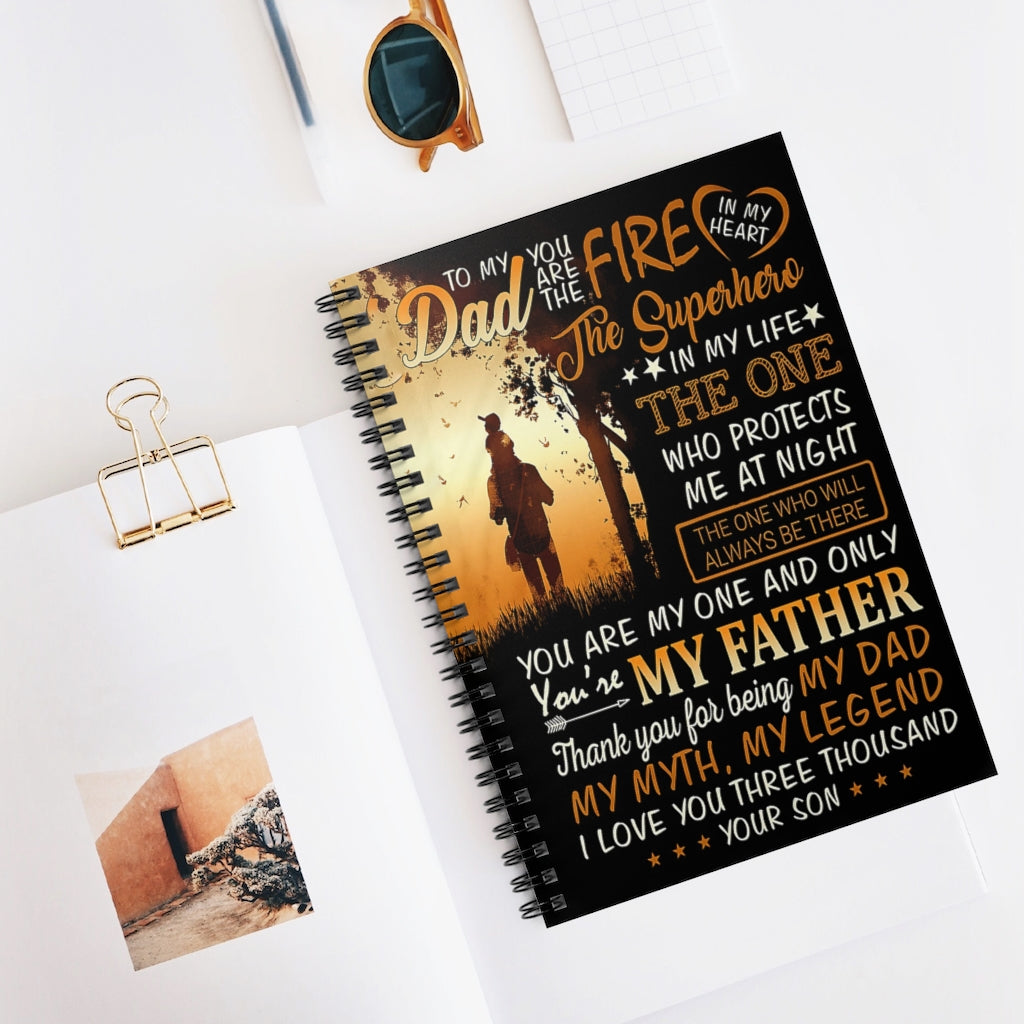 Spiral Notebook TO MY DAD MY SUPERHERO-gigapixel