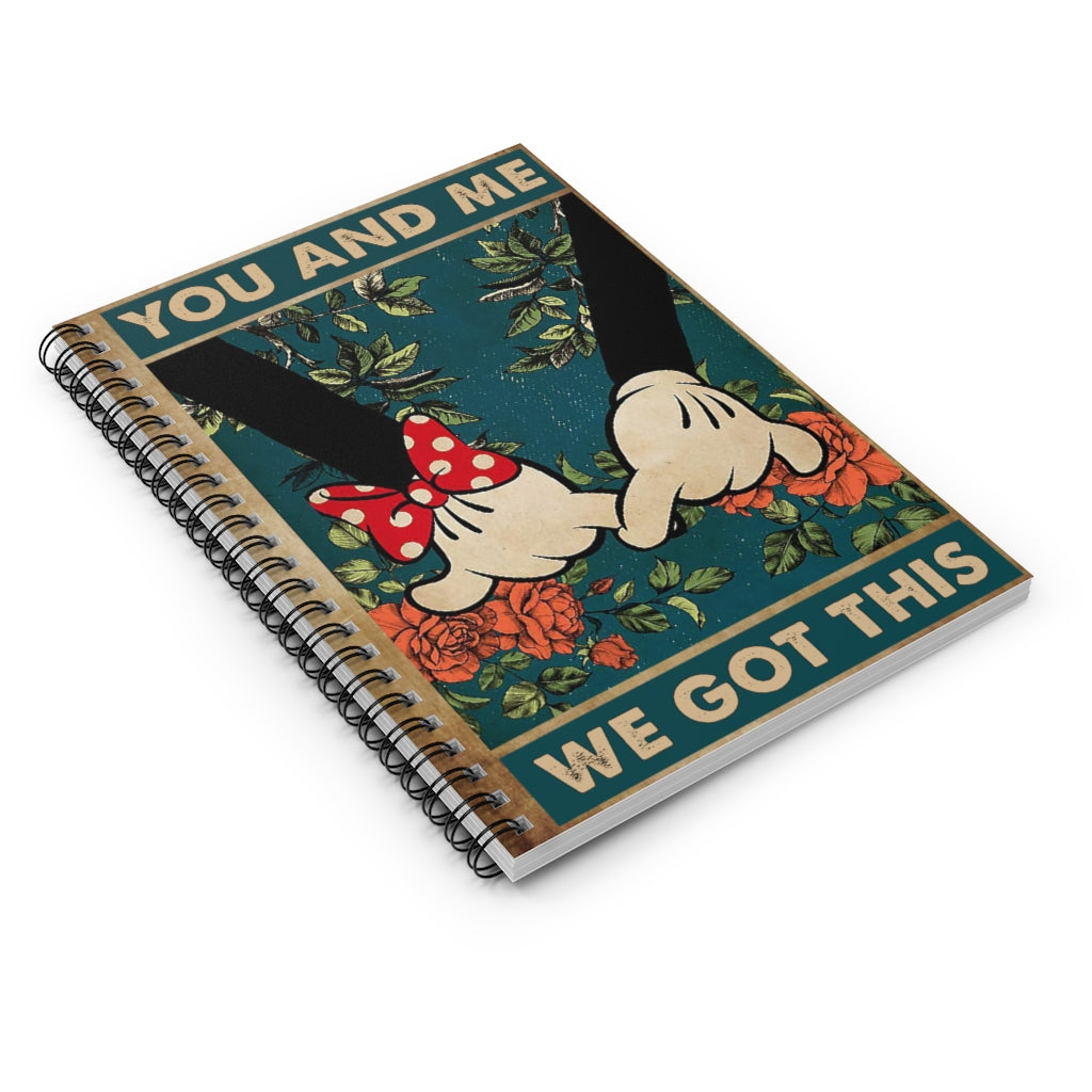 Spiral Notebook - Ruled Line ToMy Husband You and Me We Got This Couple Mickey Gifts for Man Stationery Gift Personalized Notebook