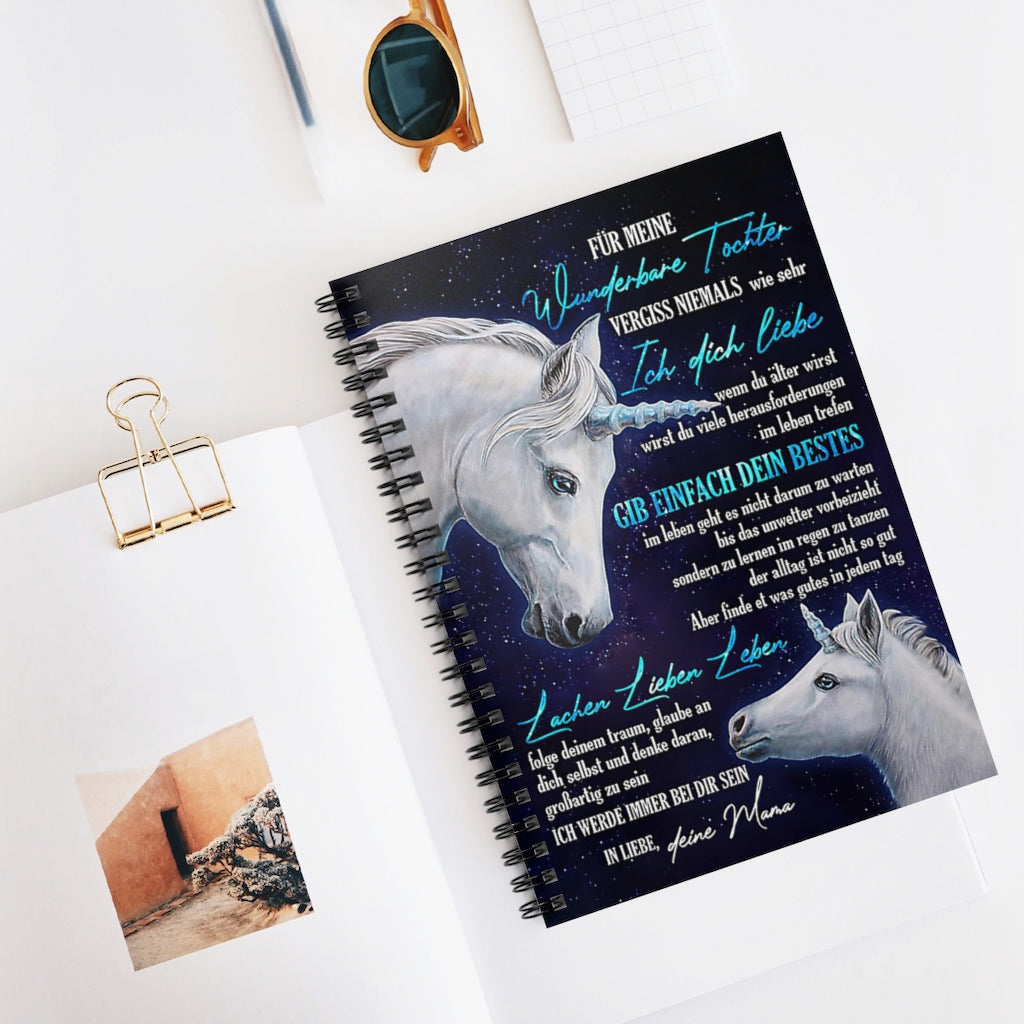 Spiral Notebook To My Amazing Daughter Follow Your Dreams Believe In Yourself Gifts for Daughter Gifts for Women, Men Gift Ideas Basics Wide Ruled