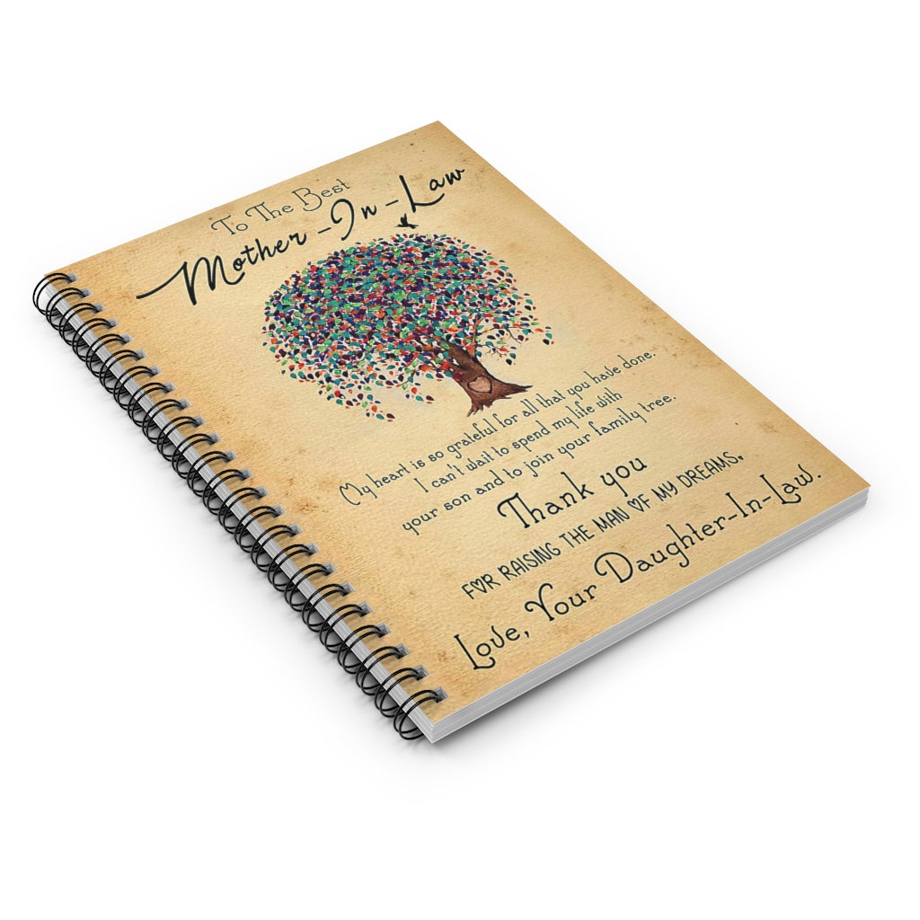 Spiral Notebook TO MY THE BEST MOTHER-IN-LAW FROM DAUGHTER IN LAW - PRINT POSTER WALL ART HOME DECOR-gigapixel