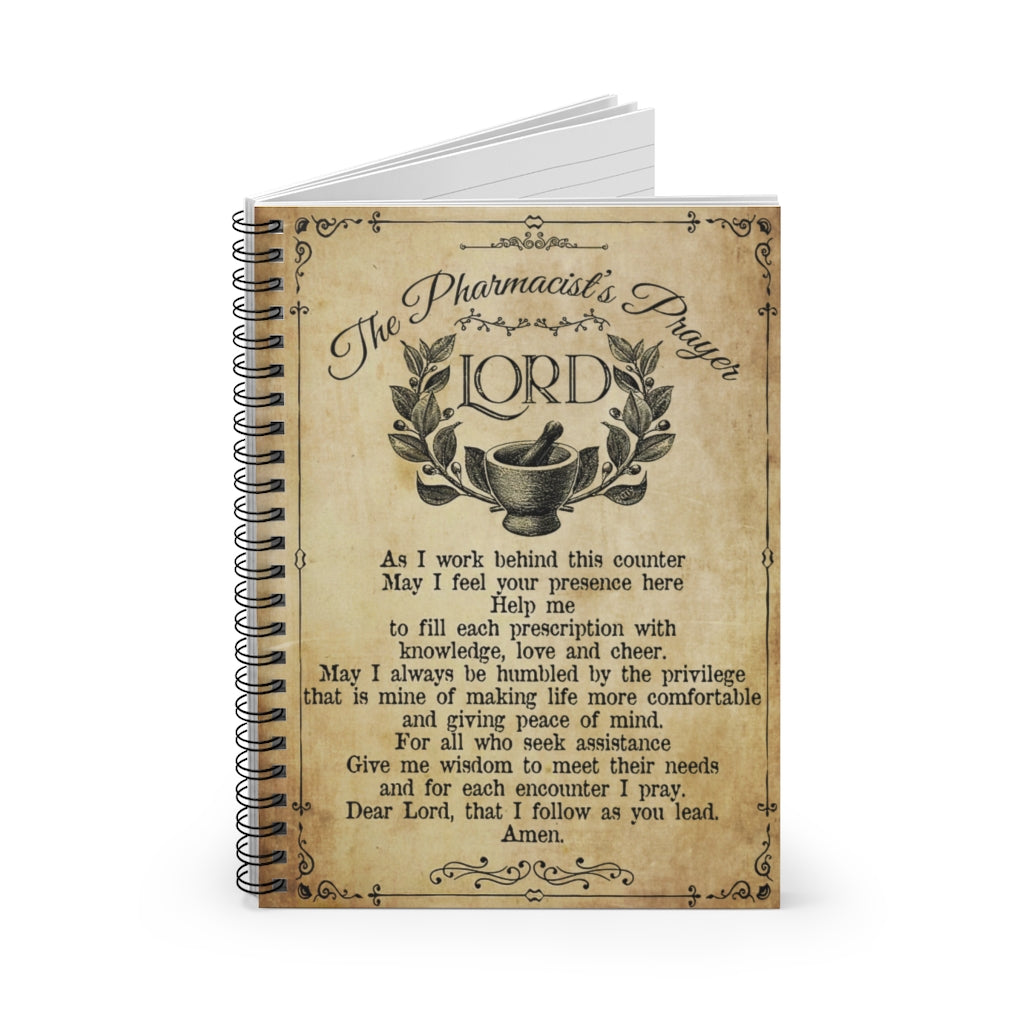 Spiral Notebook THE PHARMACIST'S PRAYER LORD - PRINT POSTER WALL ART HOME DECOR-gigapixel