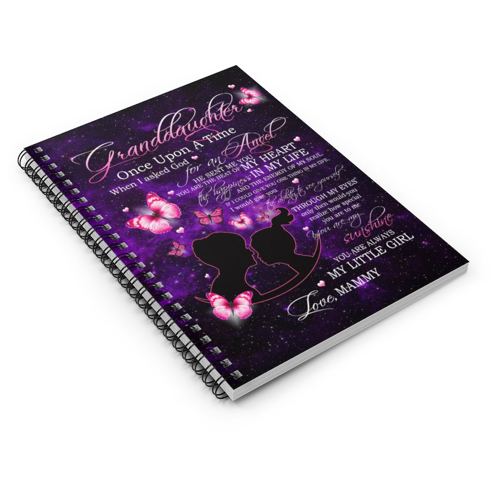 Spiral Notebook Personalized to My Granddaughter Love from Grandma Gifts for Granddaughter Gift Ideas for Loved Ones Ruled Line