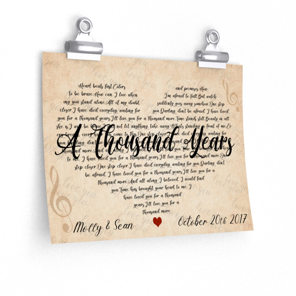 Maryann Preston 9x11 poster A Thousand Years