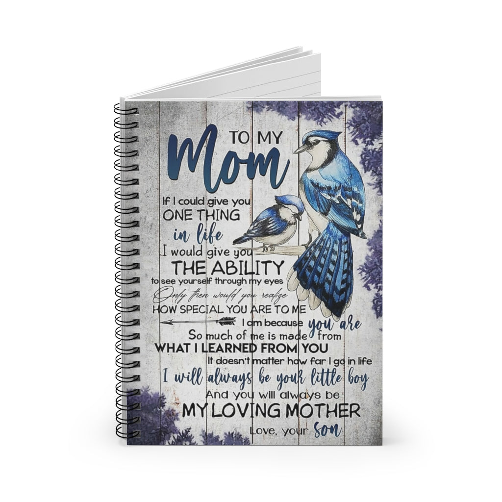Spiral Notebook TO MY MOM FROM SON PRINT POSTER WALL ART HOME DECOR-gigapixel