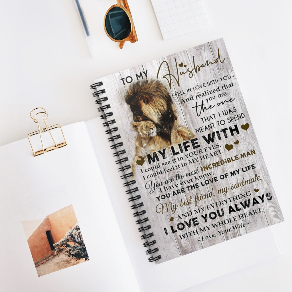 Spiral Notebook TO MY HUSBAND YOU ARE MY EVERYTHING - PRINT POSTER WALL ART HOME DECOR-gigapixel