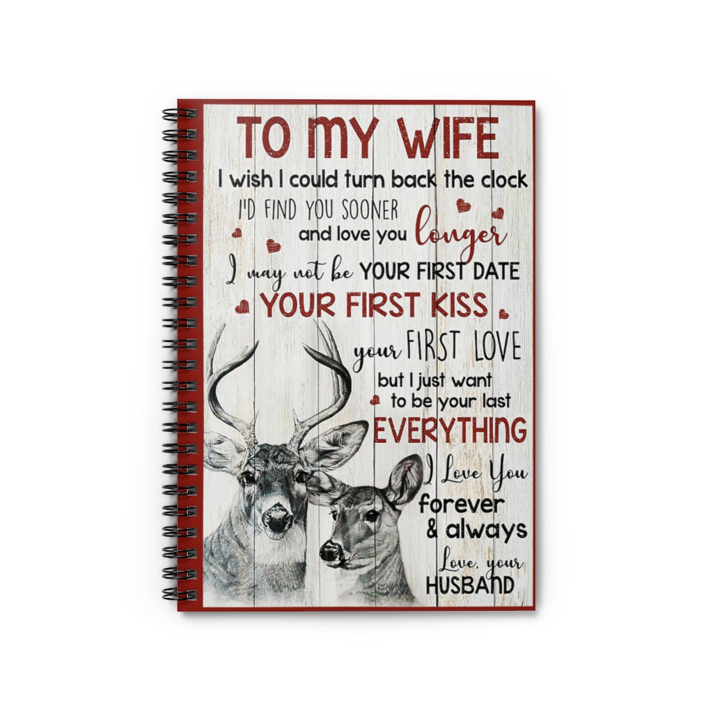 Spiral Notebook TO MY WIFE DEER VERSION- PRINT POSTER WALL ART HOME DECOR-gigapixel