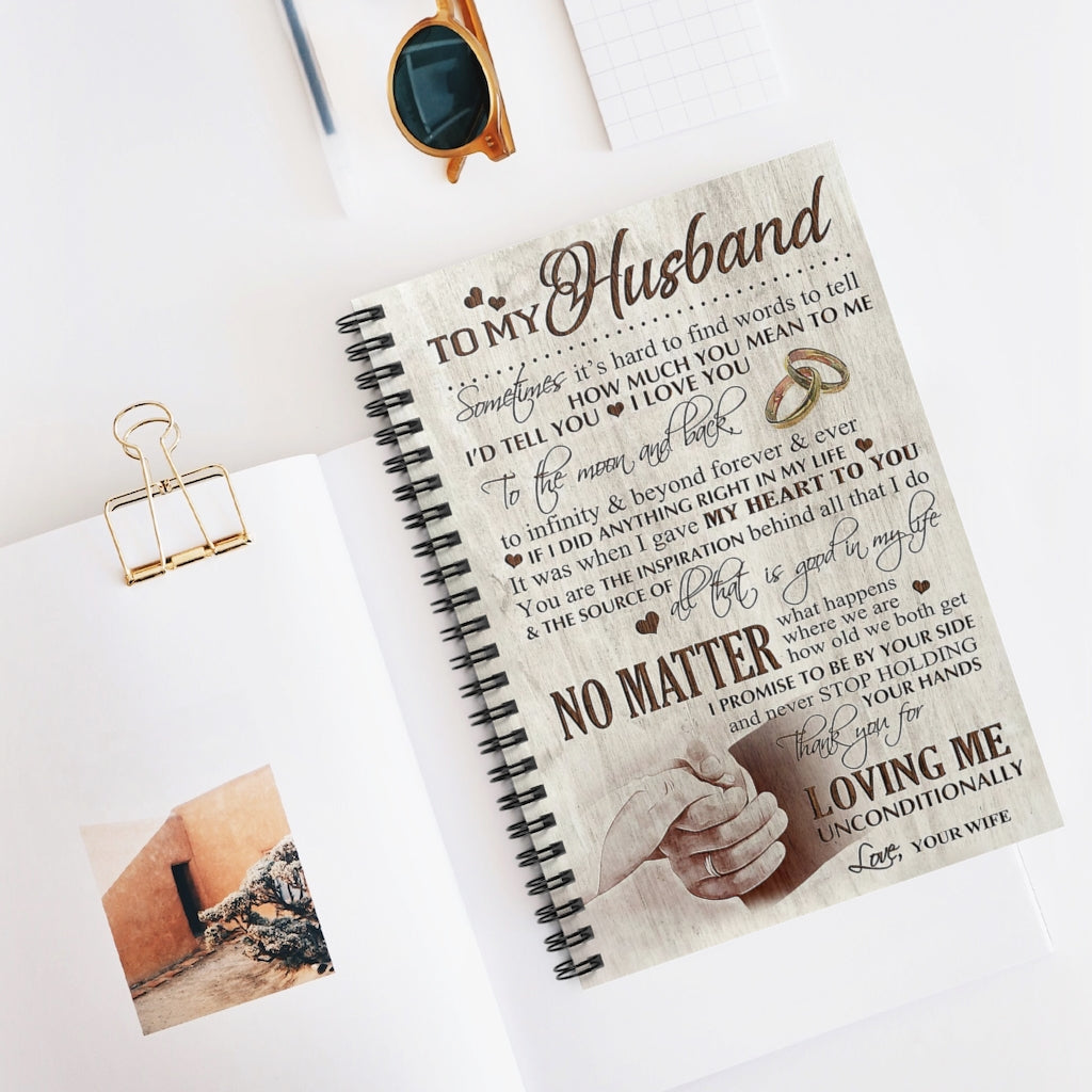 Spiral Notebook TO MY HUSBAND THANK YOU FOR LOVING ME UNCONDITIONALLY - PRINT POSTER WALL ART HOME DECOR-gigapixel