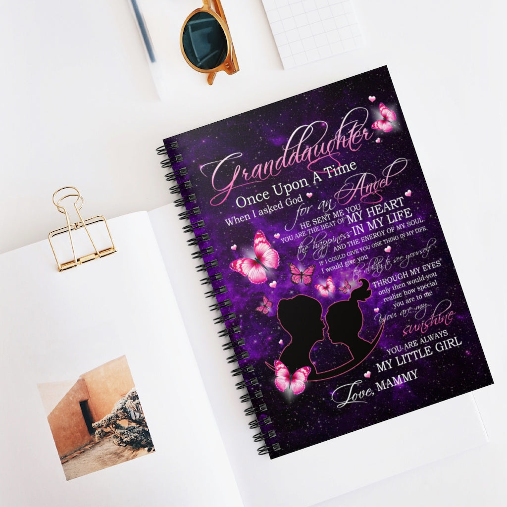 Spiral Notebook Personalized to My Granddaughter Love from Grandma Gifts for Granddaughter Gift Ideas for Loved Ones Ruled Line