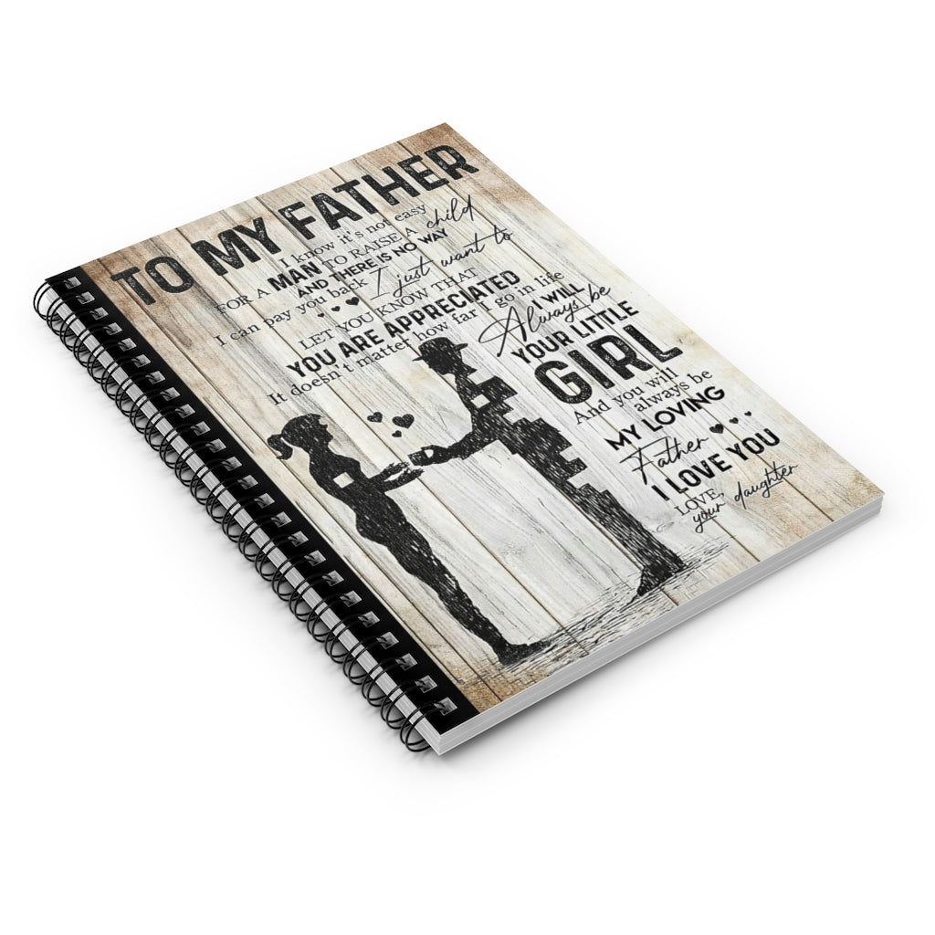 Spiral Notebook TO MY FATHER FROM DAUGHTER-gigapixel