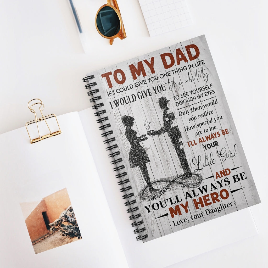 Spiral Notebook TO MY DAD MY HERO-gigapixel