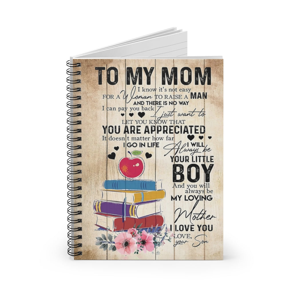 Spiral Notebook TO MY MOM FROM SON BOOKS-gigapixel