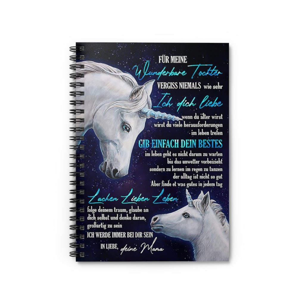 Spiral Notebook To My Amazing Daughter Follow Your Dreams Believe In Yourself Gifts for Daughter Gifts for Women, Men Gift Ideas Basics Wide Ruled