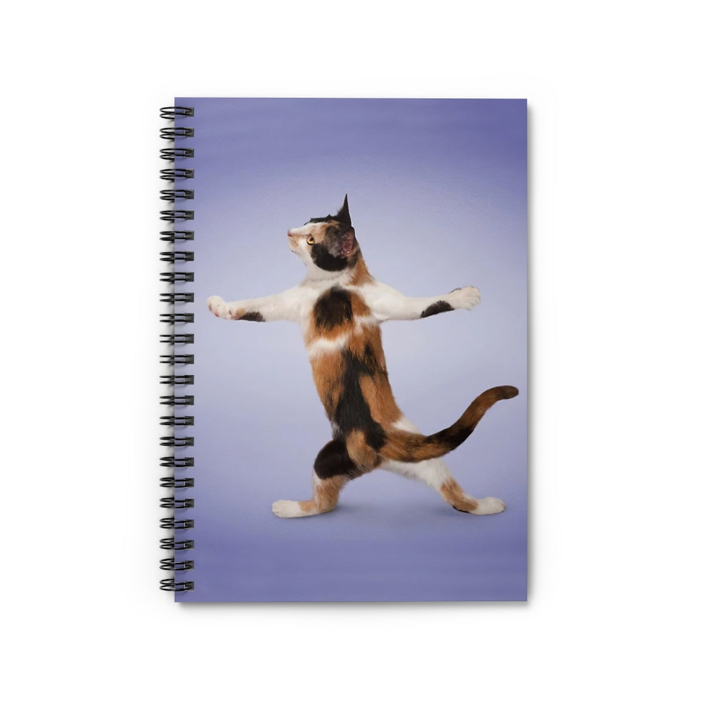 Spiral Notebook Yoga Pose Calico Cat Subject Notebooks Baby Journal Keepsake Spiral Notebook