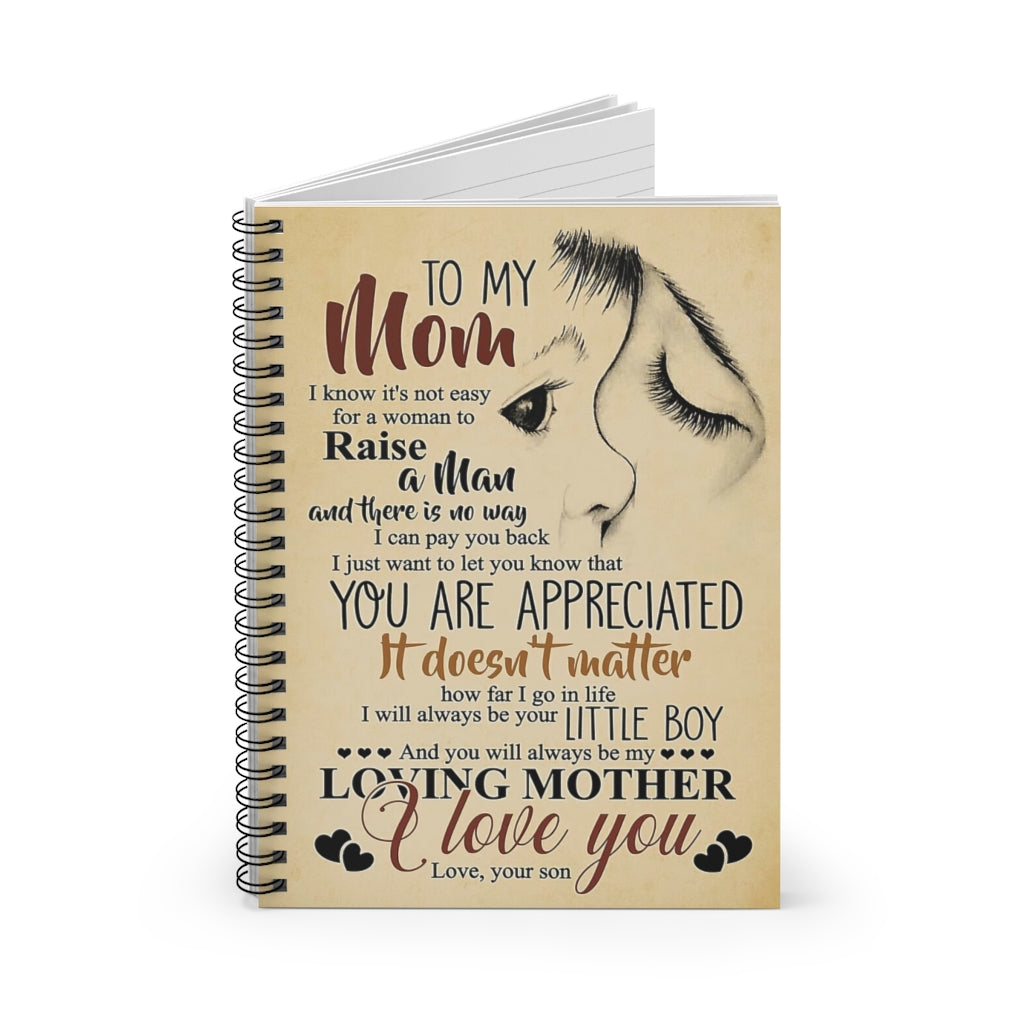 Spiral Notebook TO MY MOM I LOVE YOU FROM SON-gigapixel