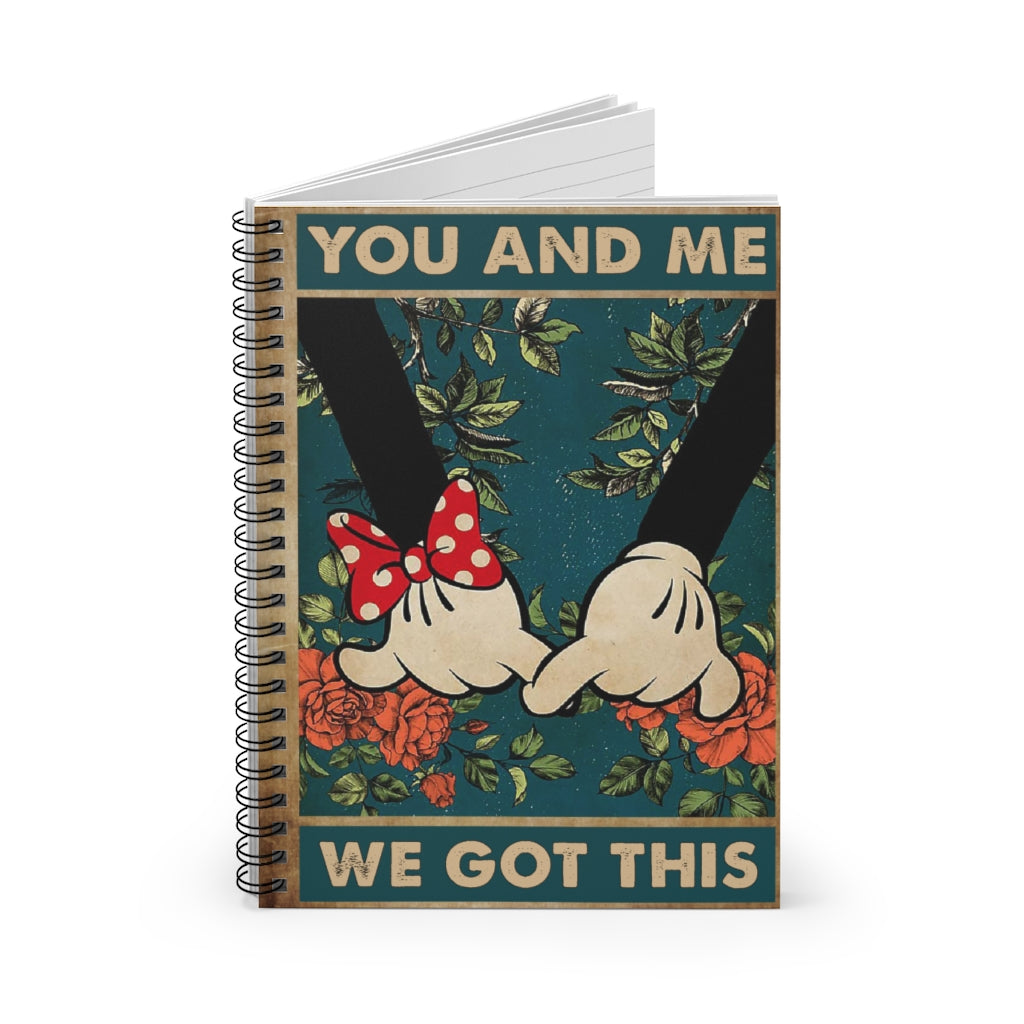 Spiral Notebook - Ruled Line ToMy Husband You and Me We Got This Couple Mickey Gifts for Man Stationery Gift Personalized Notebook