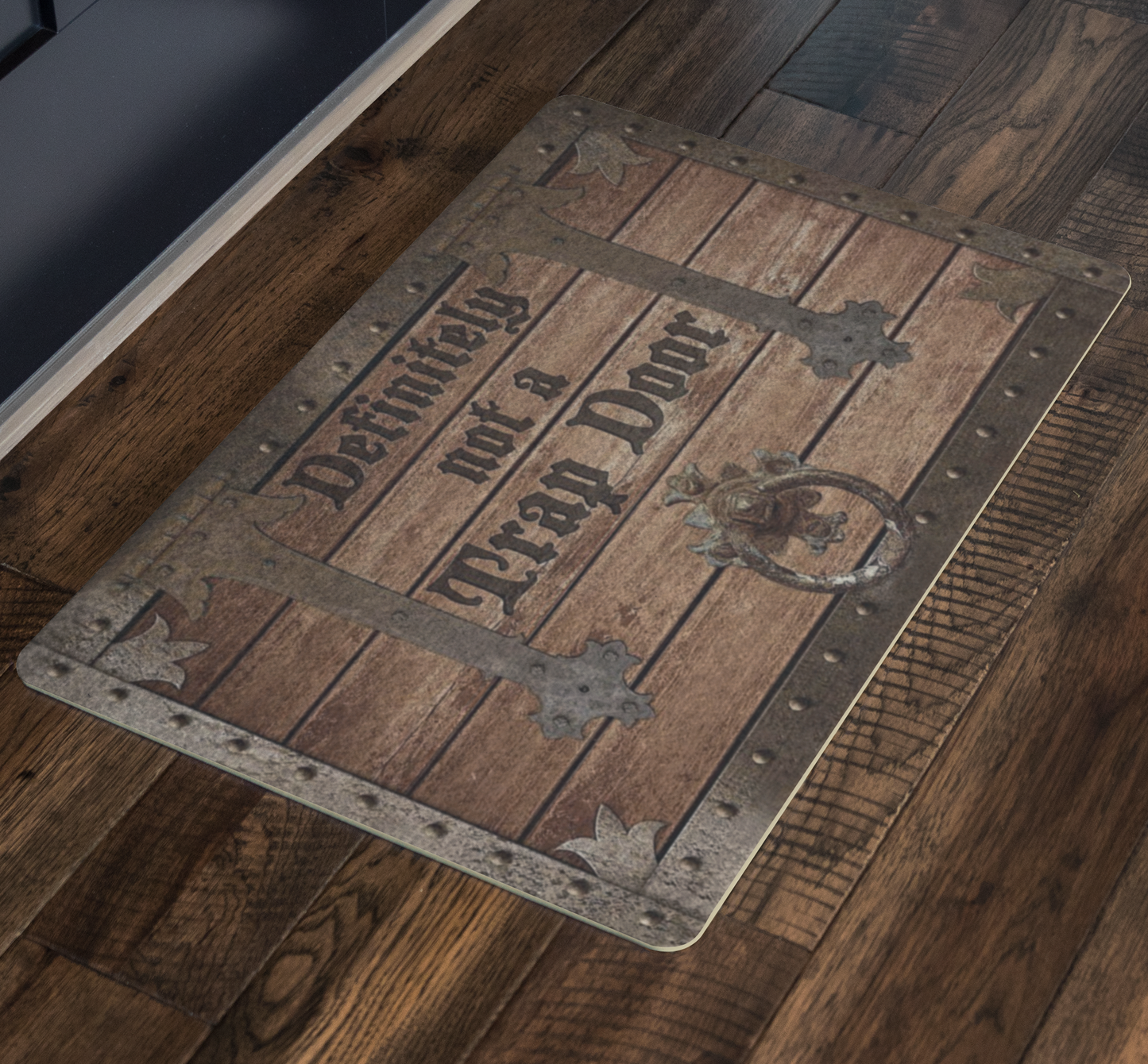 Bestcustom Definitely Not A Trap Door Indoor and Outdoor Doormat Warm House Gift Welcome Mat Gift for Friend Men Women Funny Gift Birthday Gift 1 (Indoor & Outdoor Doormat 30x18)