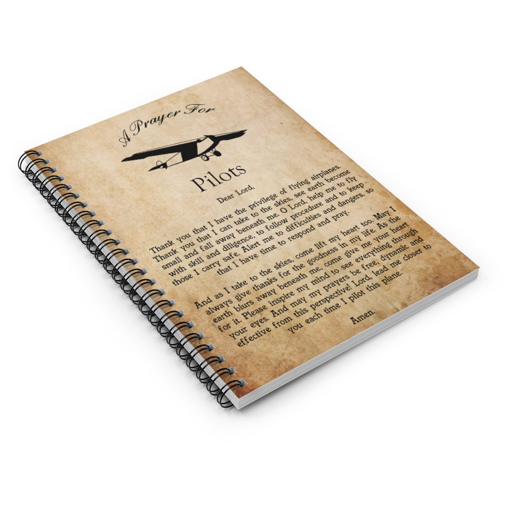 Spiral Notebook Anna Gifts Meaningful Quote Pilots Prayer Personalized Gift Stationery Gift Personalized Notebook