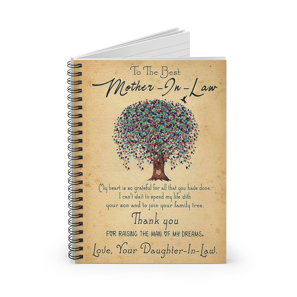 Spiral Notebook TO MY THE BEST MOTHER-IN-LAW FROM DAUGHTER IN LAW - PRINT POSTER WALL ART HOME DECOR-gigapixel