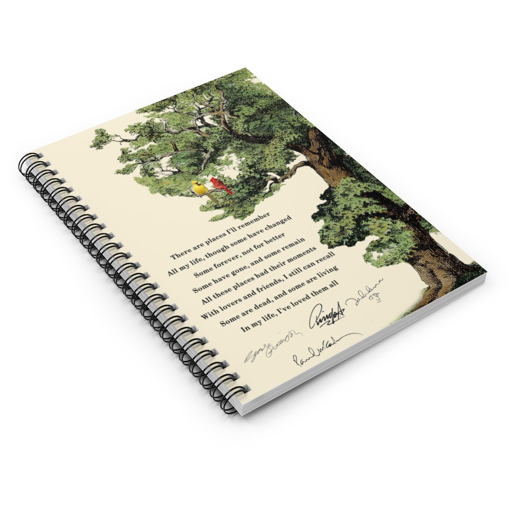 Spiral Notebook Inspirational in My Life The Gift for Friends - Vintage Notebook On Birthday, Christmas Family Friend Awesome Gift Ruled Line