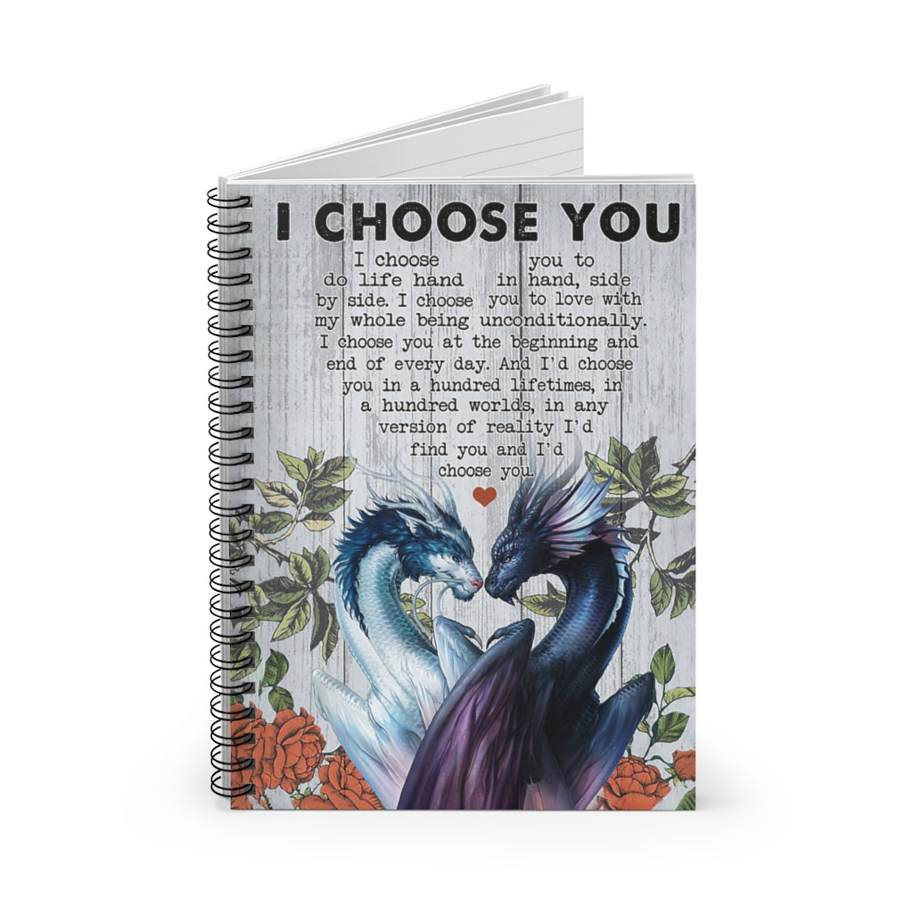 Spiral Notebook Dragon I Choose You Vertical Poster New Parents Gift Ideas Gift On Birthday Baby Journal Keepsake Spiral Notebook Smart Notebook