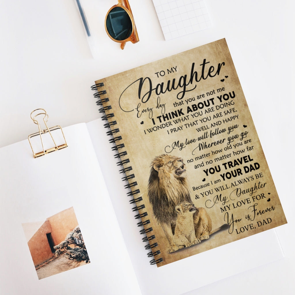 Spiral Notebook TO MY DAUGHTER MY LOVE FOR YOU IS FOREVER-gigapixel