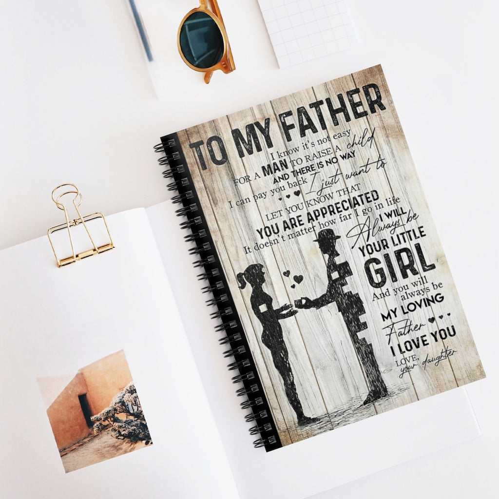 Spiral Notebook TO MY FATHER FROM DAUGHTER-gigapixel