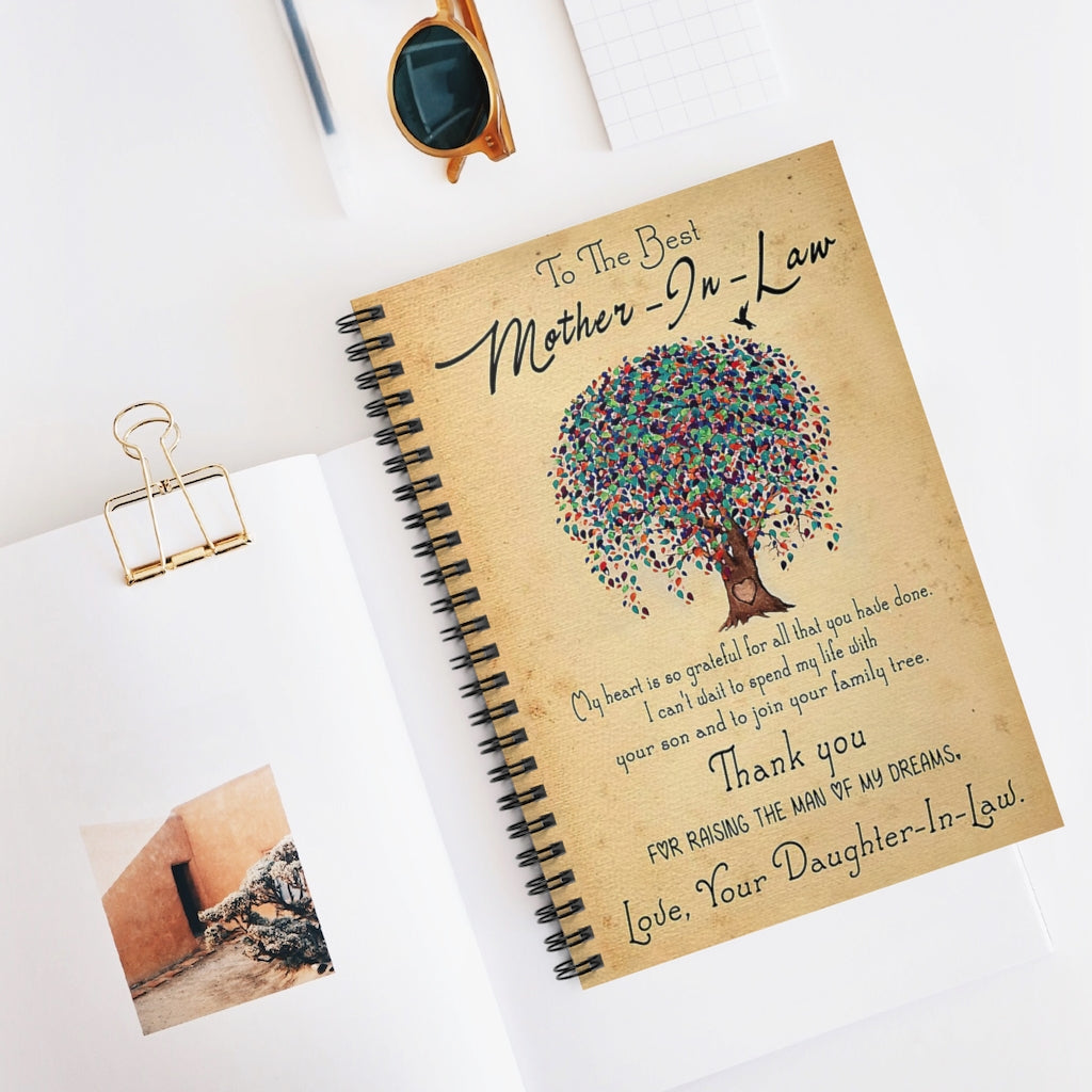 Spiral Notebook TO MY THE BEST MOTHER-IN-LAW FROM DAUGHTER IN LAW - PRINT POSTER WALL ART HOME DECOR-gigapixel