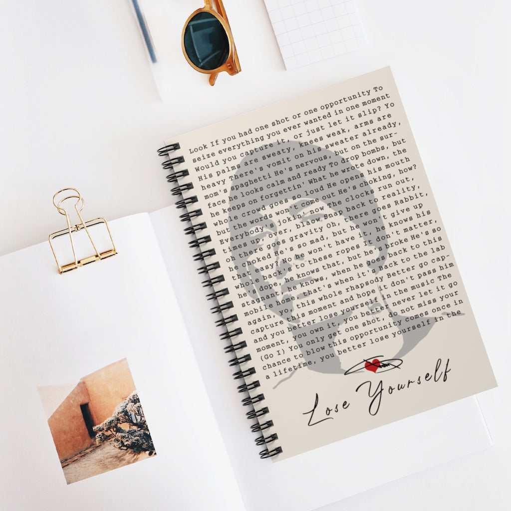 Spiral Notebook To My Mom Mini Eminem Lose Yourself Framed Man's Bedroom, Kitchen and Dining Room, Living Room Decor, Gift for Woman Ruled Line