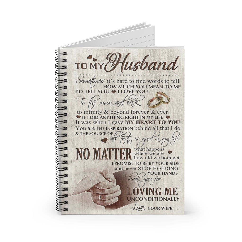 Spiral Notebook TO MY HUSBAND THANK YOU FOR LOVING ME UNCONDITIONALLY - PRINT POSTER WALL ART HOME DECOR-gigapixel
