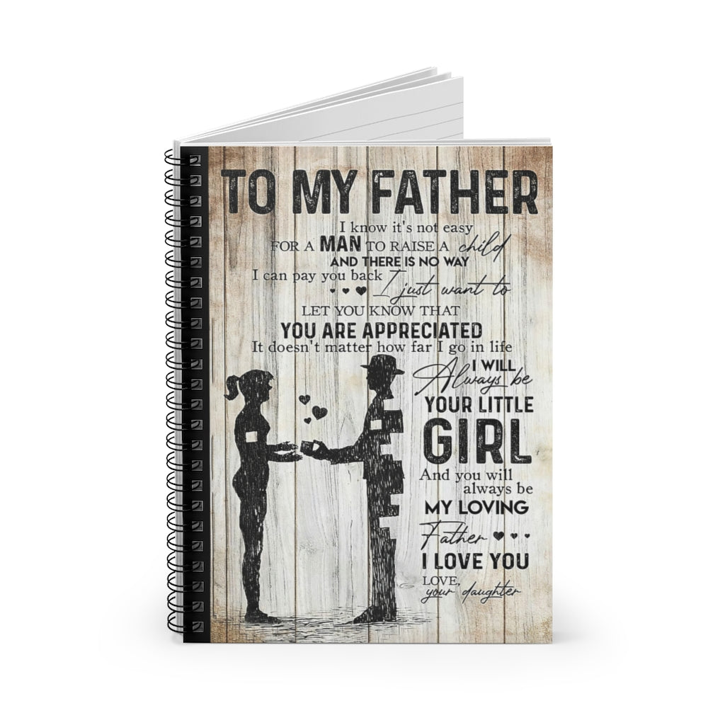 Spiral Notebook TO MY FATHER FROM DAUGHTER-gigapixel