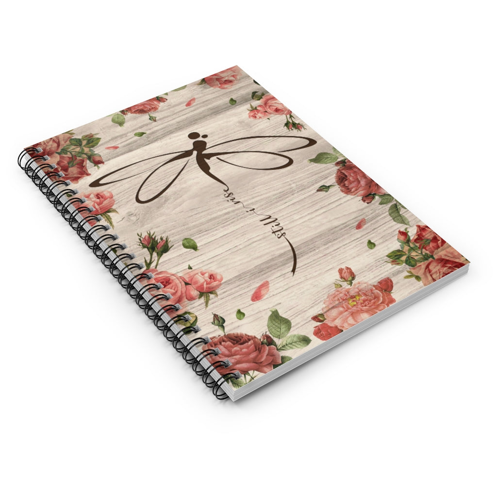 Spiral Notebook Motivational Gift Dragonfly Flower Still I Rise Awesome Birthday Perfect Happy Birthday Gift Ruled Line Personalized Gift Stationery Gift