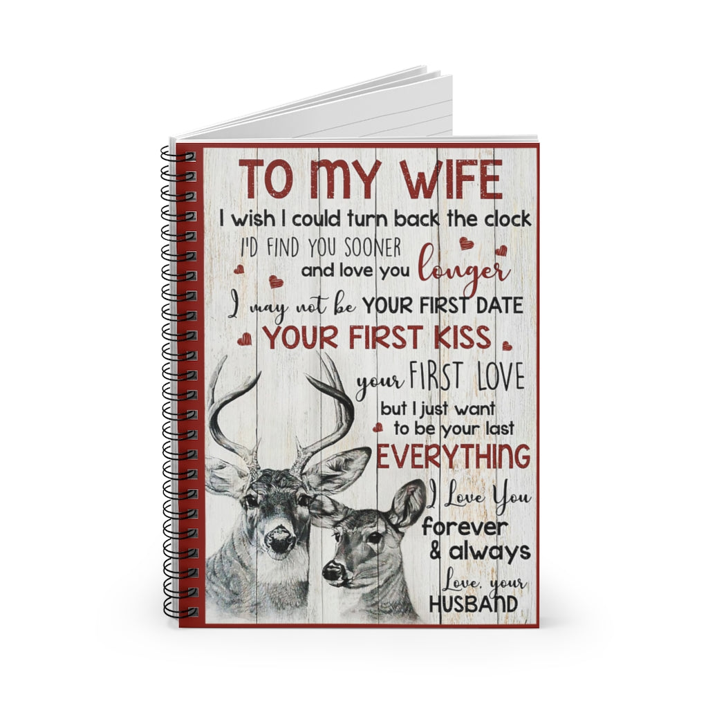 Spiral Notebook TO MY WIFE DEER VERSION- PRINT POSTER WALL ART HOME DECOR-gigapixel