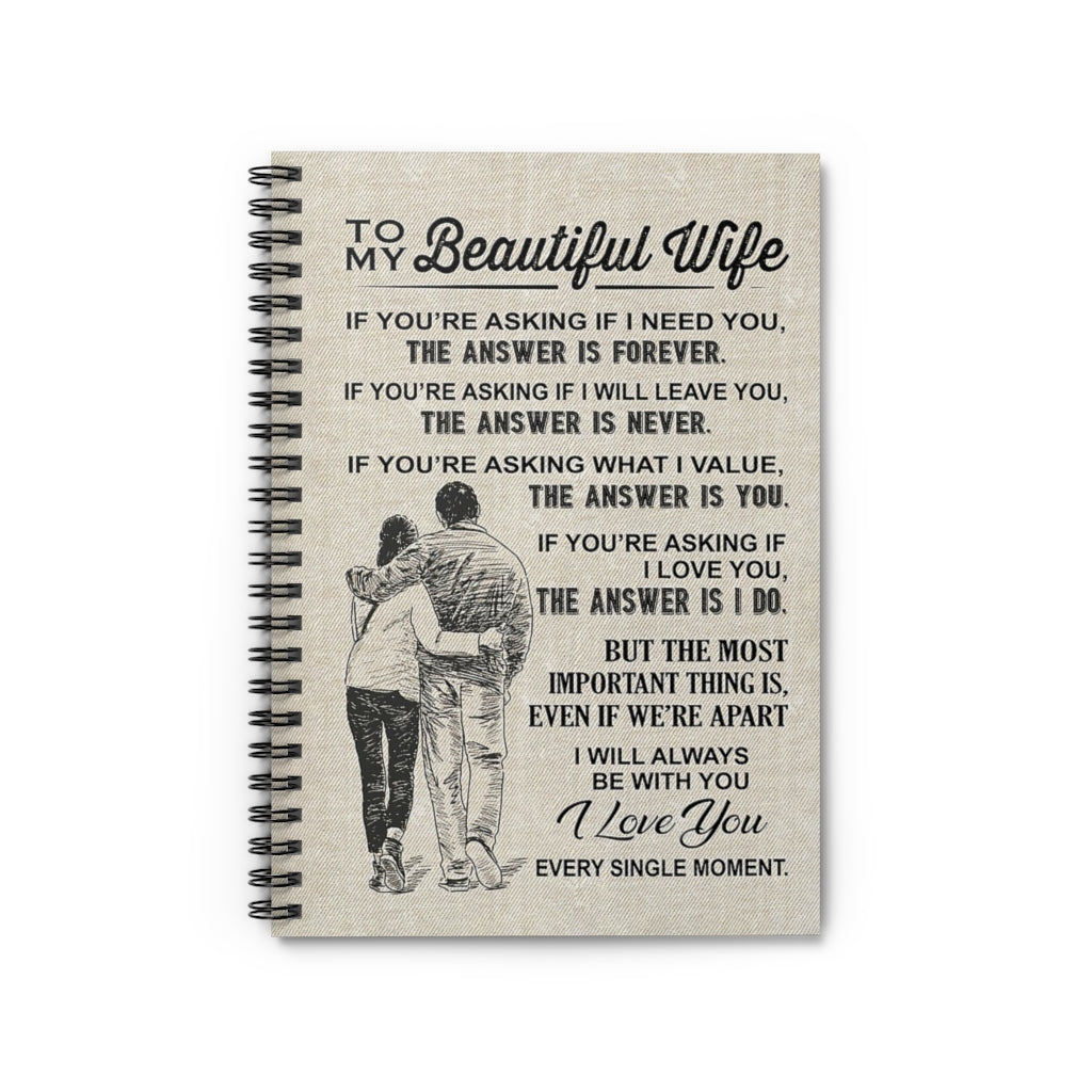 Spiral Notebook TO MY WIFE I WILL ALWAYS BE WITH YOU - PRINT POSTER WALL ART HOME DECOR-gigapixel