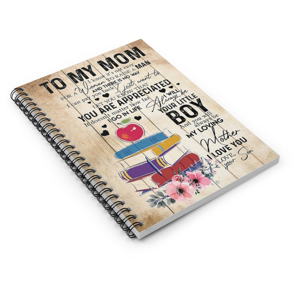 Spiral Notebook TO MY MOM FROM SON BOOKS-gigapixel