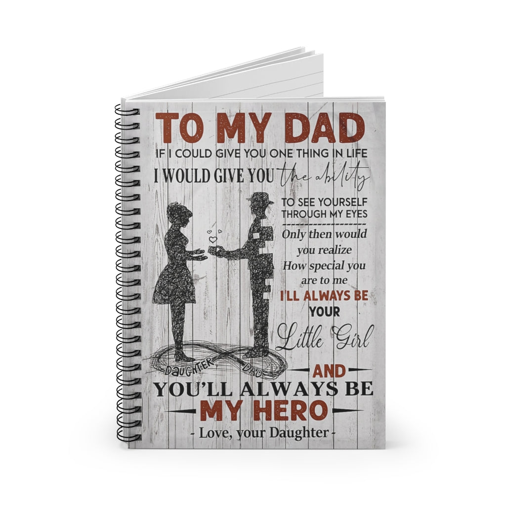 Spiral Notebook TO MY DAD MY HERO-gigapixel