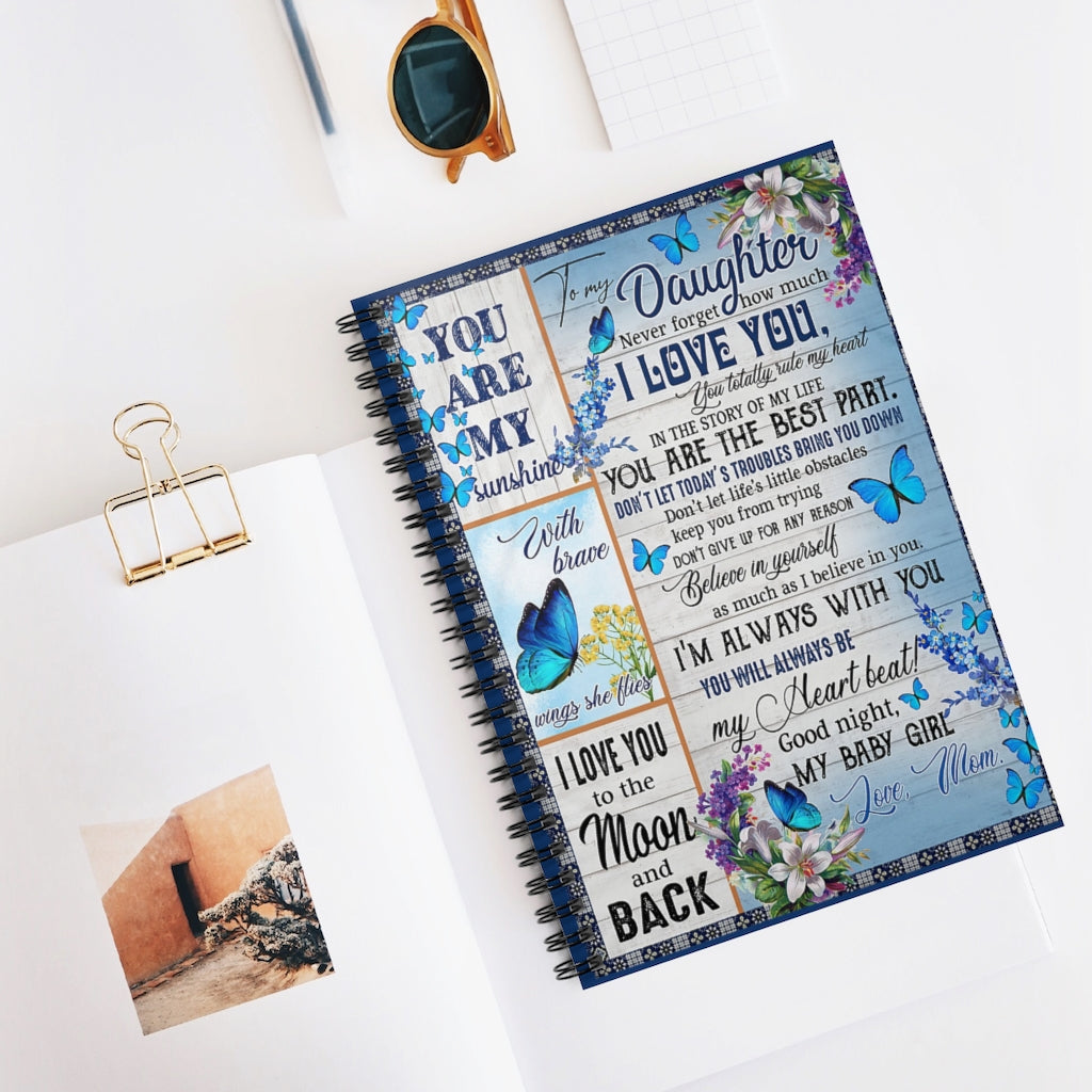Spiral Notebook BLANKET TO MY DAUGHTER YOU ARE MY SUNSHINE-gigapixel