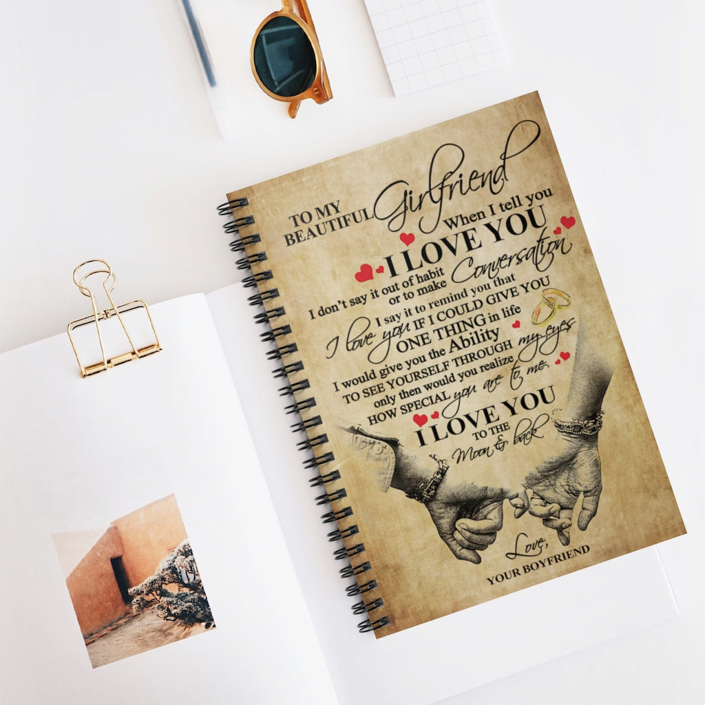 Spiral Notebook TO MY BEAUTIFUL GIRLFRIEND - PRINT POSTER WALL ART HOME DECOR-gigapixel