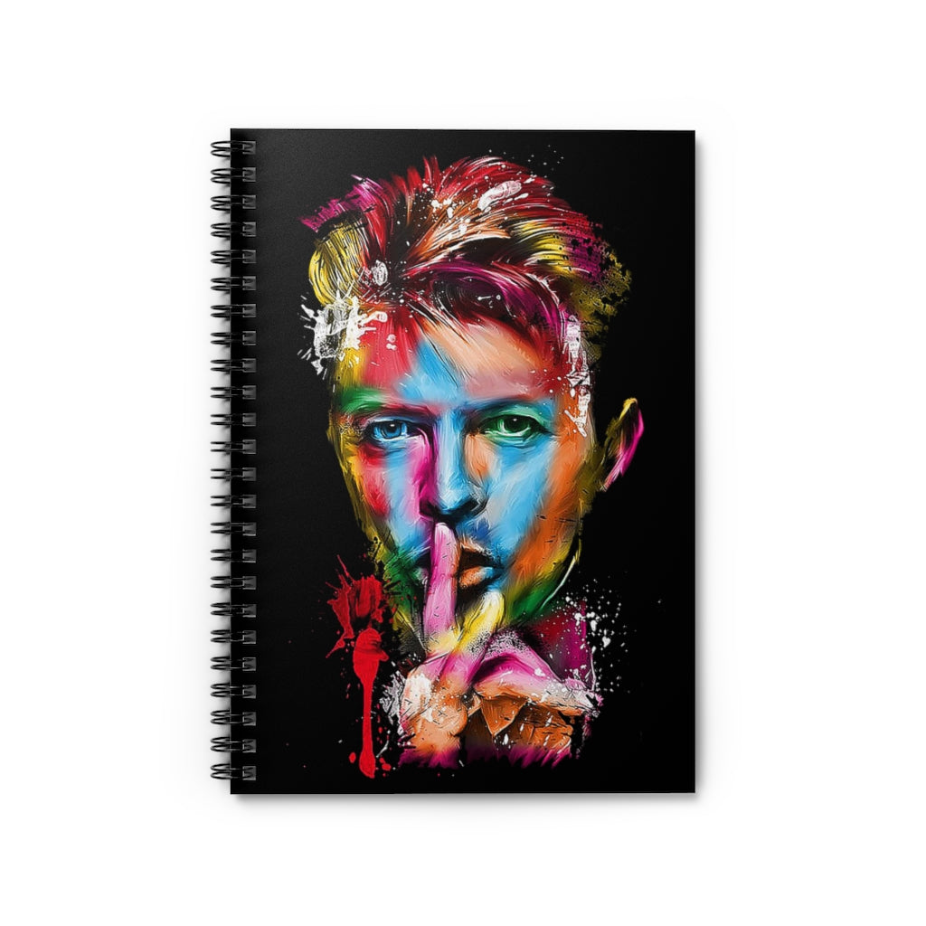 to My Wife Poster Watercolor David Bowie Unframed Print Wall Art, Spiral Notebook - Ruled Line New Parents Gift Ideas Baby Journal