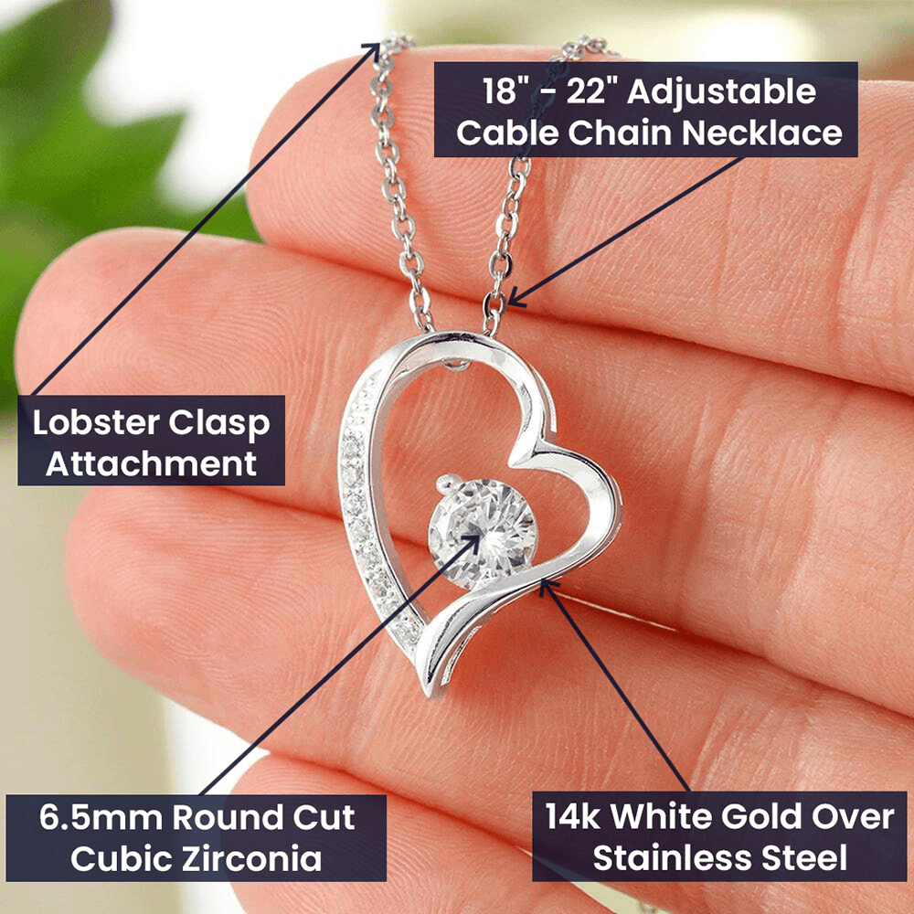 To My bonus daughter Forever Love Necklace - If I could give one thing custom name of giver