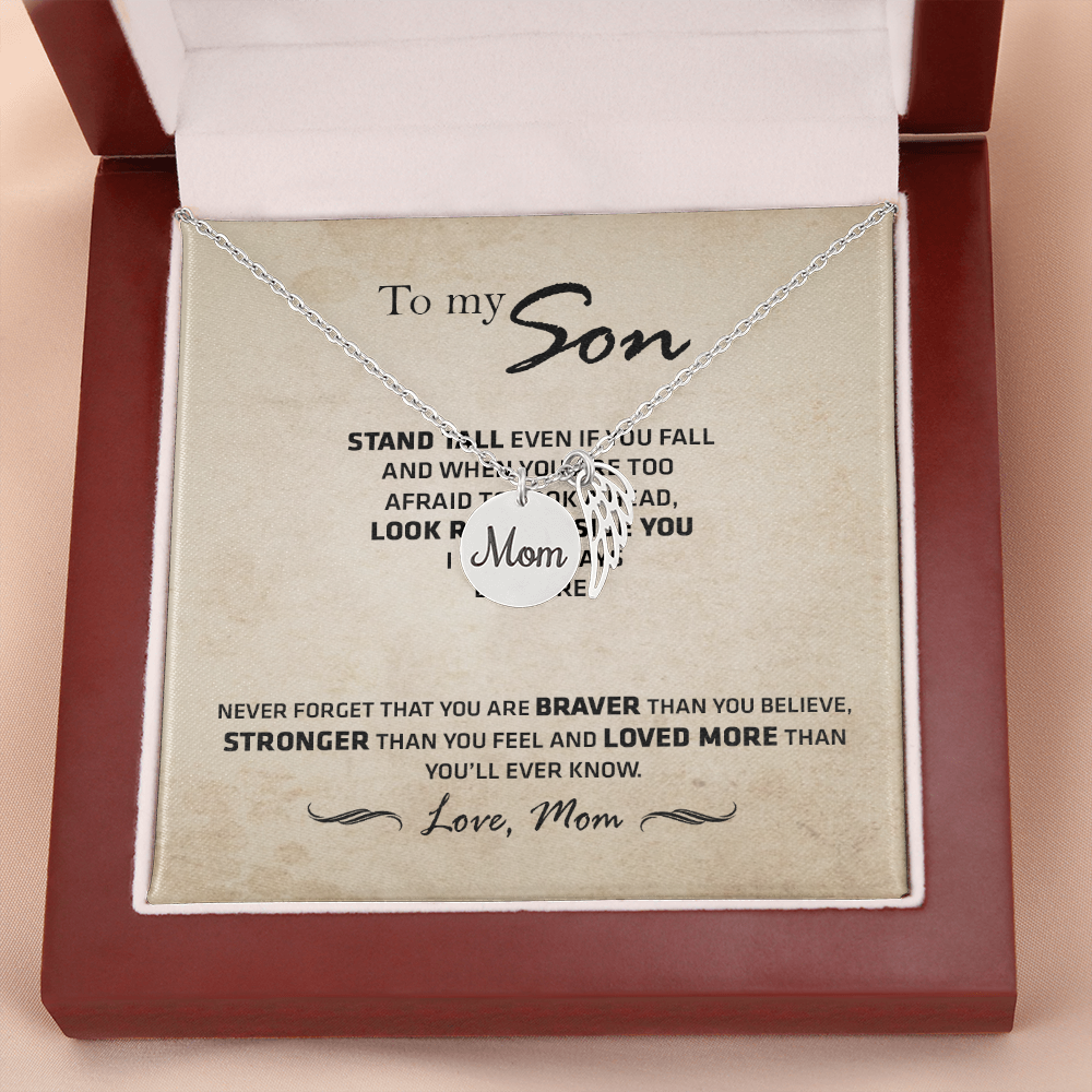 To My Son - Mom - Ship Lại cái mẫu thanhsonneck-05 - chỉ ship message card