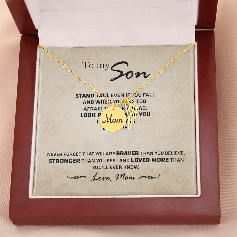 To My Son - Mom - Ship Lại cái mẫu thanhsonneck-05 - chỉ ship message card