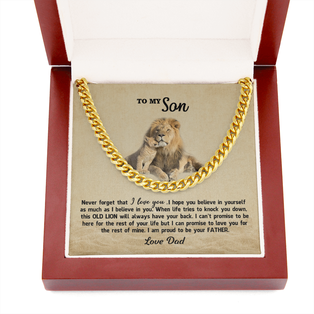thanhsonlion-01 Personalized To My Son Gifts From Dad, To My Son, Lion Necklace for Son, Jewelry Son, Customized Father Son Gifts Love On Birthday Christmas, Anniversary Congratulations Grad, Senior Gift